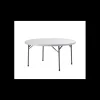 Mobilier Évènementiel*LYROSE Table Ronde Blanche 10 Personnes Congrès