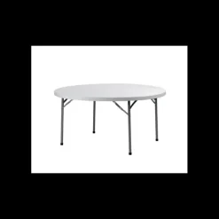 Mobilier Évènementiel*LYROSE Table Ronde Blanche 10 Personnes Congrès