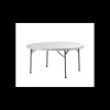 Mobilier Évènementiel*LYROSE Table Ronde Blanche 8 Personnes Congrès