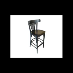 Mobilier Restaurant*EZAX Tabouret en Bois Wengé Bistrot