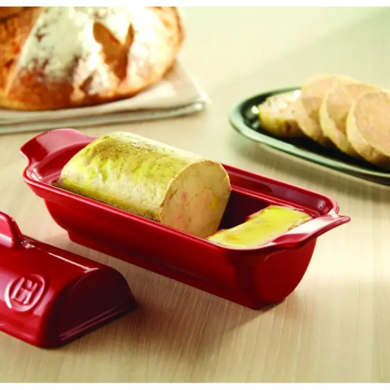 Terrines*EMILE HENRY Terrine à foie gras façon médaillon 0,6L - Couleur Grand Cru