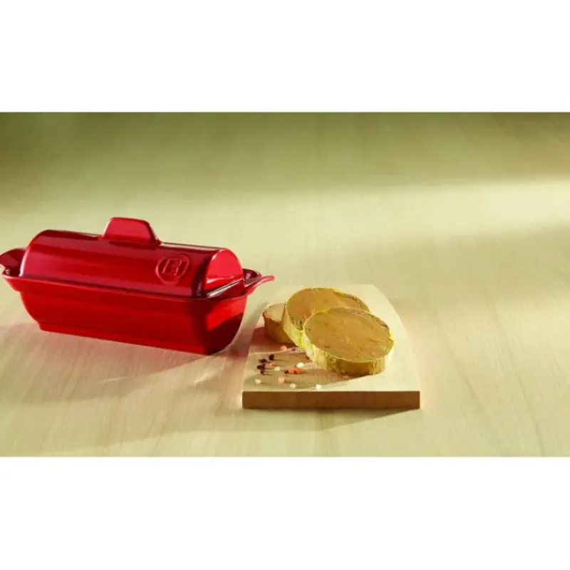 Terrines*EMILE HENRY Terrine à foie gras façon médaillon 0,6L - Couleur Grand Cru