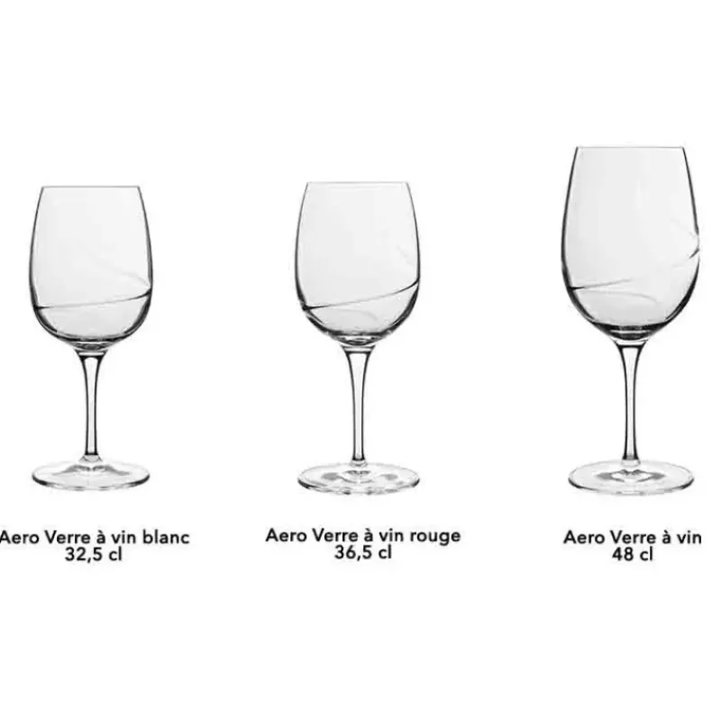 Verres*LUIGI BORMIOLI Verre à Vin Rouge 36.5 cl (x6) AERO