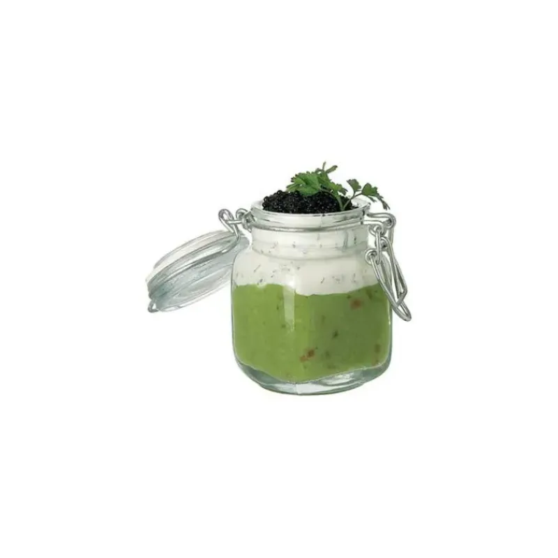 Servir, Présenter*CUISINEADDICT Verrine Old School Carrée 7 cl x6 avec Couvercle