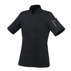 Veste De Cuisine*ROBUR Veste de Cuisine Femme Noire UNERA T.4