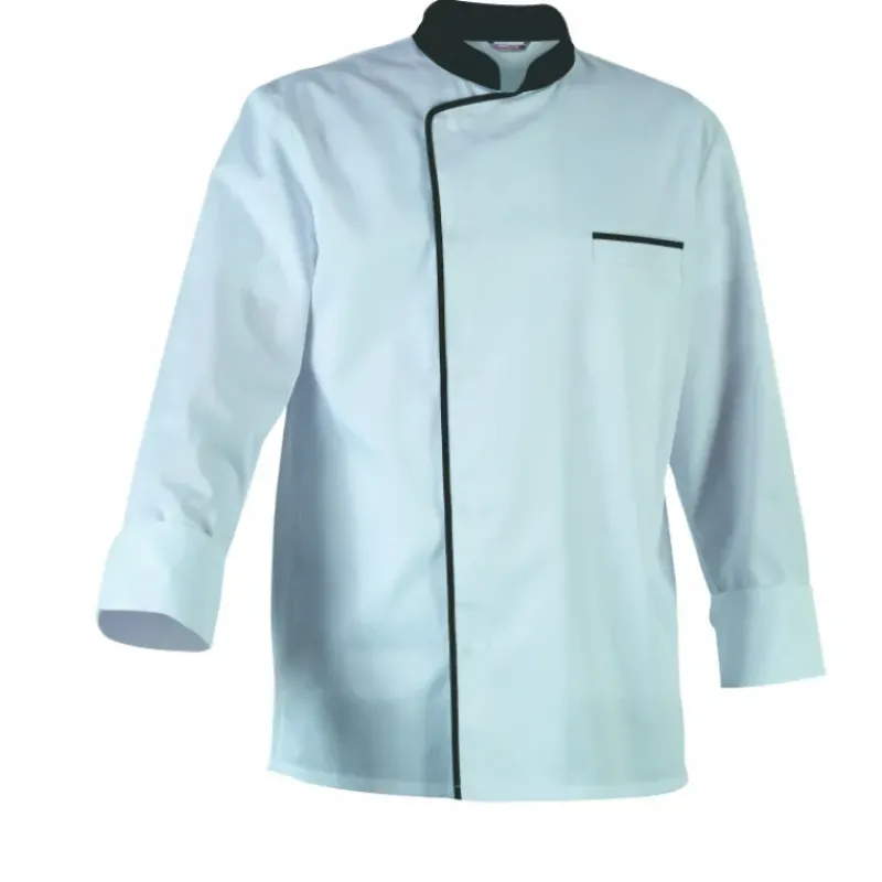 Veste De Cuisine*ROBUR Veste de Cuisine Mixte Blanche/Parement Gris ENERGY T.3