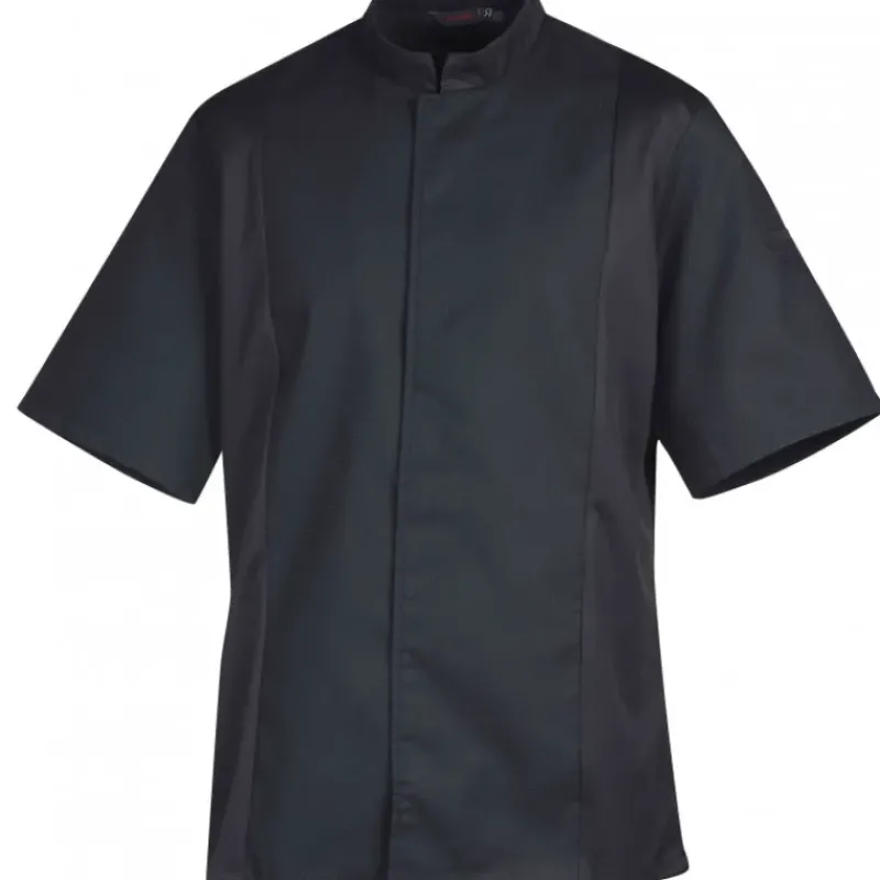 Veste De Cuisine*ROBUR Veste de Cuisine Mixte Noire SIAKA T.0