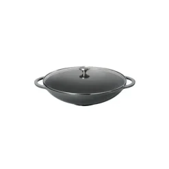 Woks*CHASSEUR Wok en Fonte 37 cm Caviar