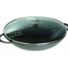 Woks*STAUB Wok en Fonte 37 cm Gris