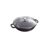 Woks*STAUB Wok en Fonte 30 cm Noir