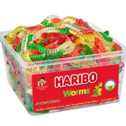 Confiserie*HARIBO Worms x 150 - Boîte Bonbon
